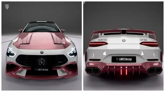 Самый эпатажный Mercedes года: GT 53 в розовом карбоне стал звездой тюнинга
