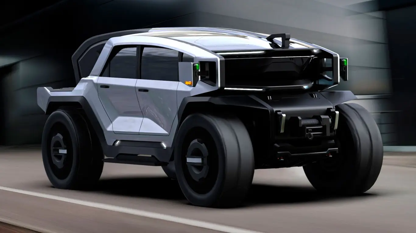 Этот футуристический пикап мгновенно сделал дизайн Cybertruck устаревшим