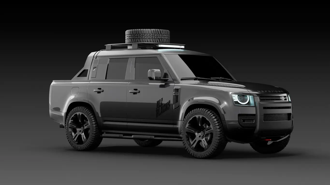 Land Rover Defender сменил кузов на пикап: таког овы еще не видели