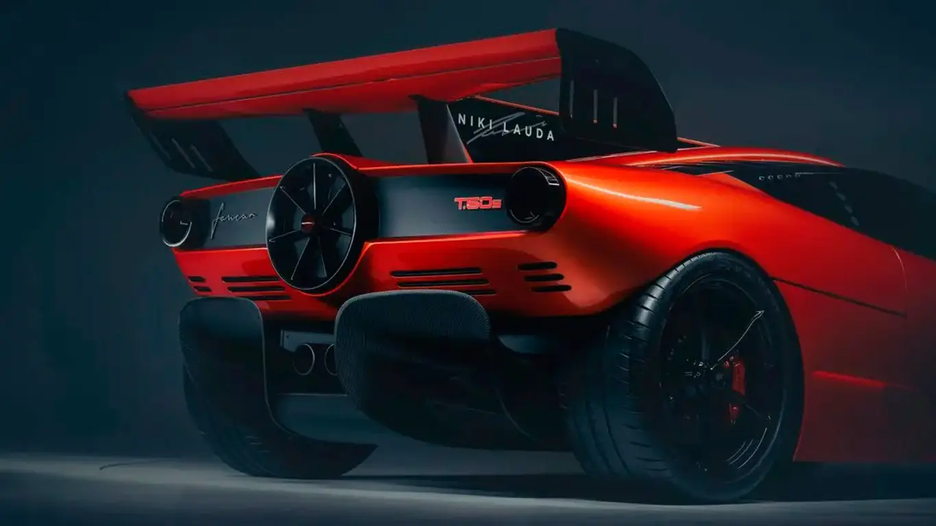 Огнедышащий монстр: пламя от Gordon Murray T.50s не смог потушить даже дождь