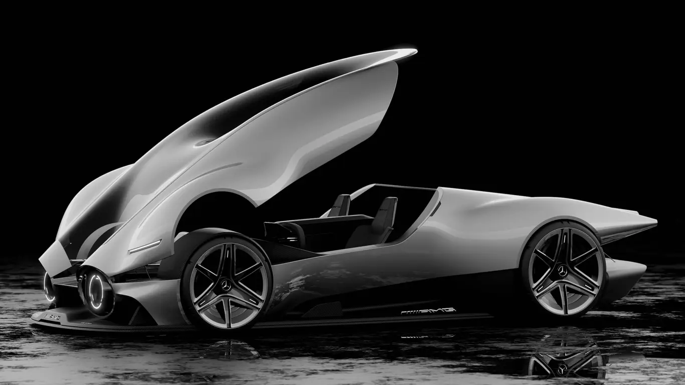 Студент переосмыслил Mercedes-AMG One: футуристическая концепция для новой эпохи
