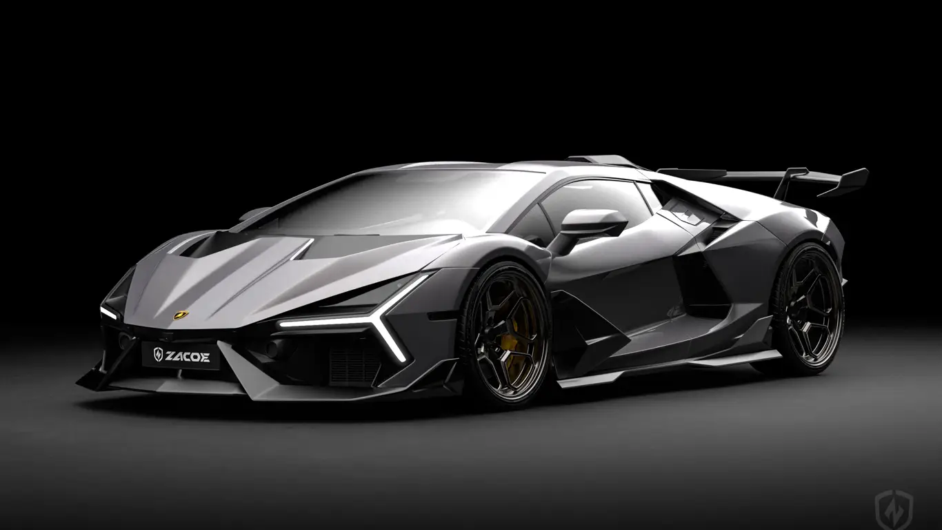Дикий Lamborghini Revuelto: суперкар с крыльями и агрессией стелс-истребителя