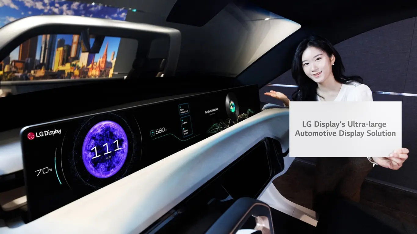 LG Display начала производство огромного автоэкрана: первым его получит Afeela