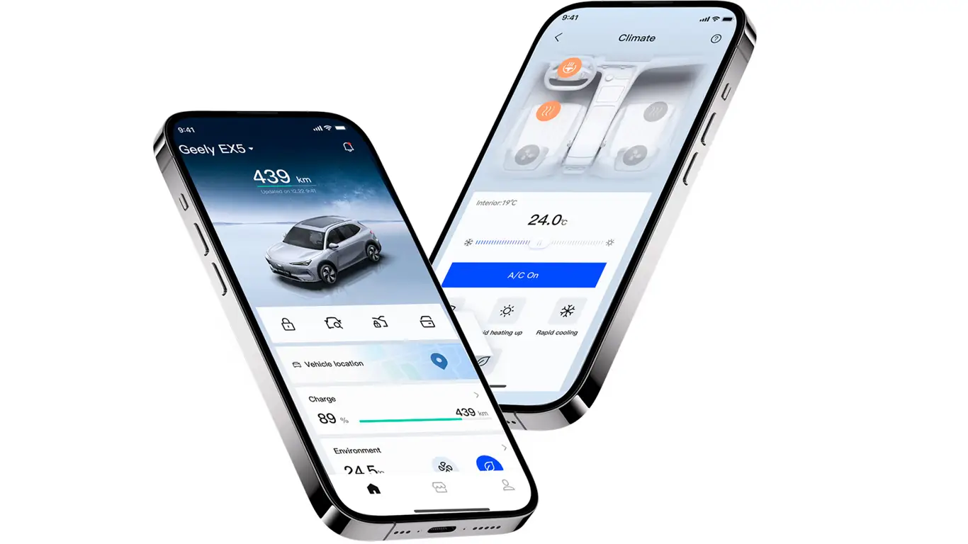 Geely запустила уникальное приложение для EX5: авто теперь под полным контролем