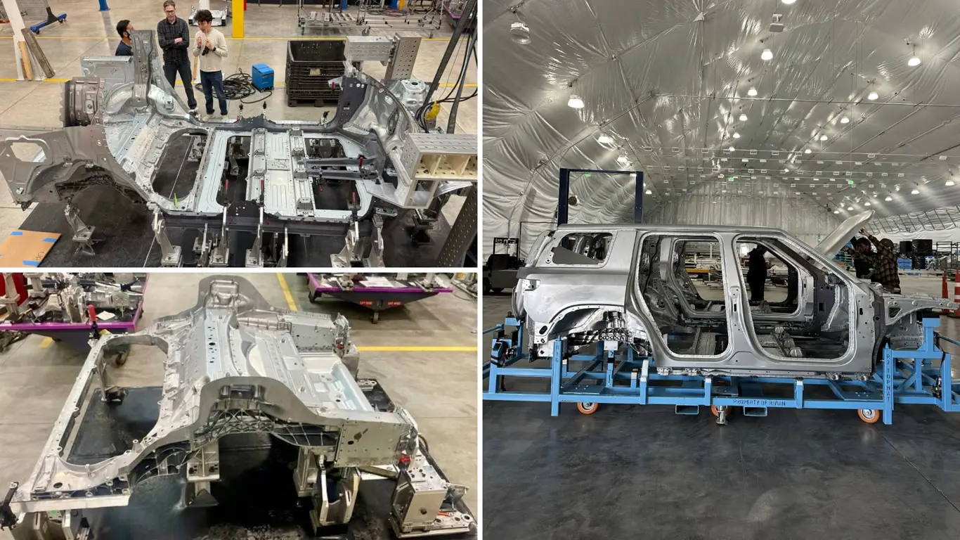 Кроссовер из цельного листа металла: Rivian внедряет новый процесс в производство